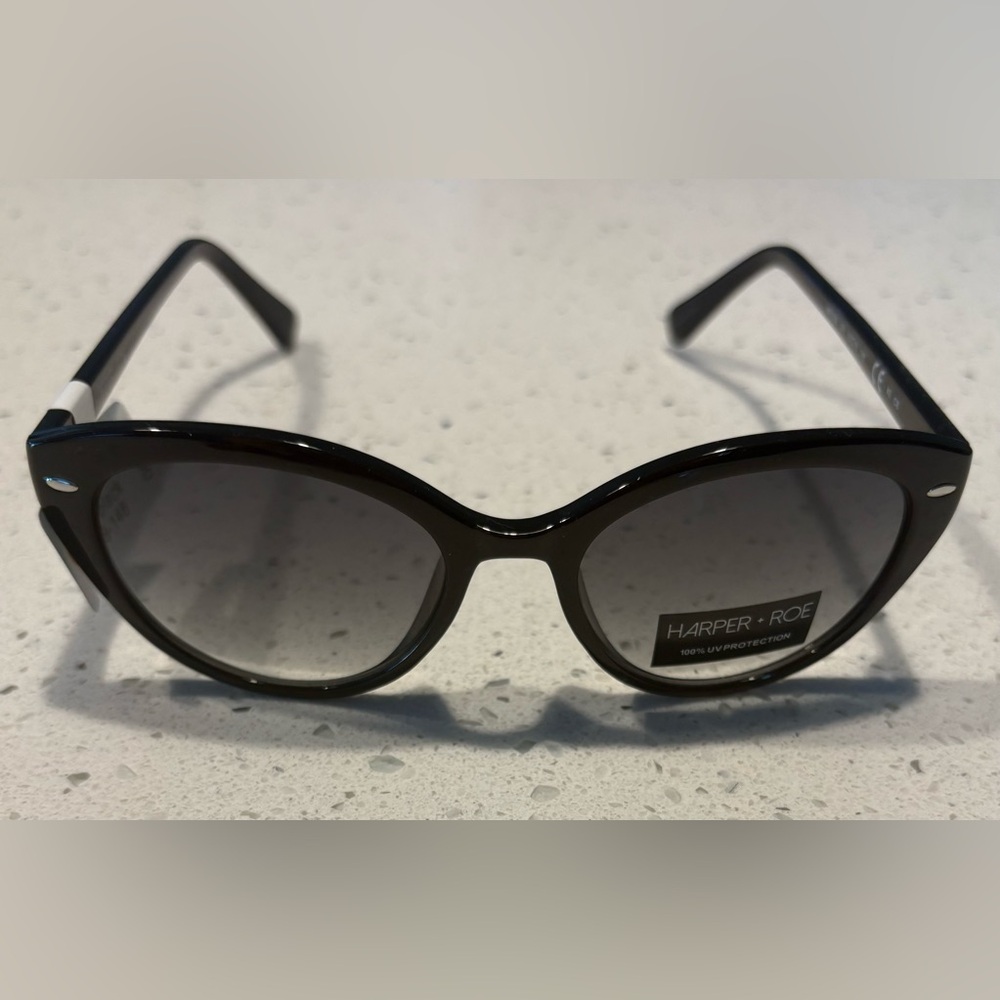 Harper Black Gradient Lens Cat-Eye Sunglasses